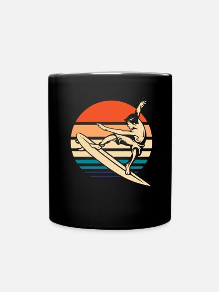 Surfeur Surf - Mug uni - noir
