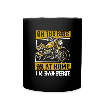 Motorrad Motard Moto Moto Papa - Mug uni - noir - Devant