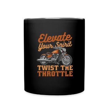 Motorrad Biker Moto Moto Thérapie - Mug uni - noir - Devant