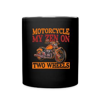 Motorrad Biker Moto Moto Thérapie - Mug uni - noir - Devant