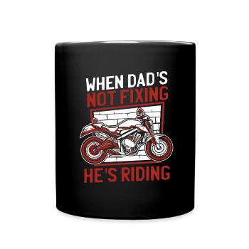 Motorrad Motard Moto Moto Papa - Mug uni - noir - Devant