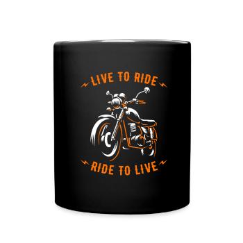 Moto Motard Moto - Mug uni - noir - Devant
