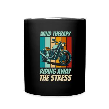 Moto Motard Motard - Mug uni - noir - Devant