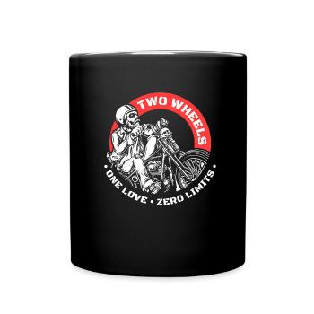 Moto Motard Motard - Mug uni - noir - Devant