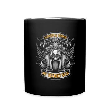Moto Motard Motard - Mug uni - noir - Devant