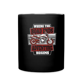 Moto Motard Motard - Mug uni - noir - Devant