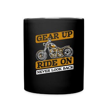 Moto Motard Motard - Mug uni - noir - Devant