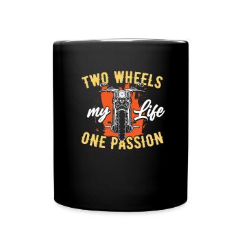 Moto Motard Motard - Mug uni - noir - Devant