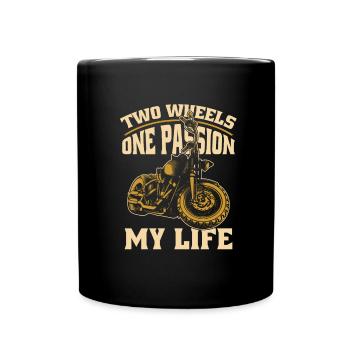 Moto Motard Motard - Mug uni - noir - Devant