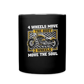 Moto Motard Motard - Mug uni - noir - Devant