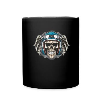Motorrad Biker Moto Skull Moto - Mug uni - noir - Devant