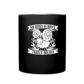 Aries Horoscope Zodiac Zodiac Aries - Full Colour Mug - black - Front