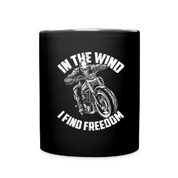 Moto Motard Motard - Mug uni - noir - Devant