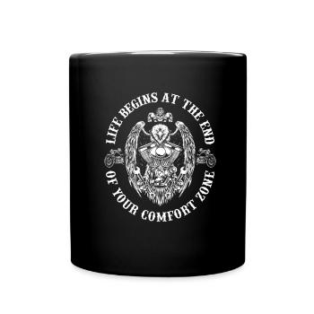 Moto Motard Motard - Mug uni - noir - Devant