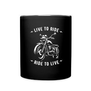 Moto Motard Motard - Mug uni - noir - Devant