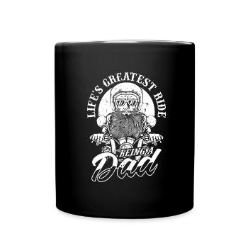 Motorrad Motard Moto Moto Papa - Mug uni - noir - Devant