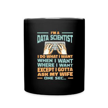 Analyste de données en science des données - Mug uni - noir - Devant
