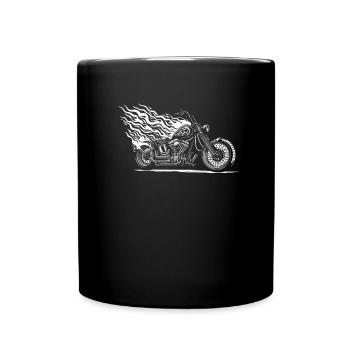 Moto Motard Motard - Mug uni - noir - Devant
