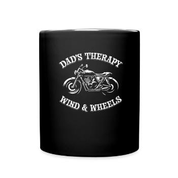 Motorrad Motard Moto Moto Papa - Mug uni - noir - Devant