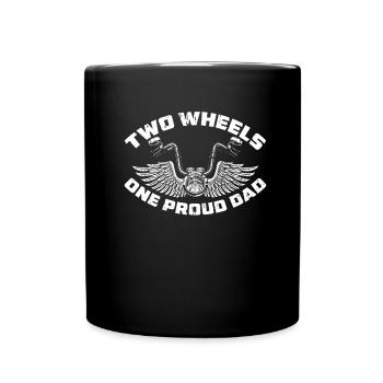 Motorrad Biker Motorbike Motorcycle Dad - Tasse einfarbig - Schwarz - Vorne