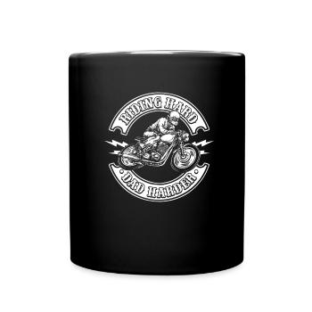 Motorrad Motard Moto Moto Papa - Mug uni - noir - Devant