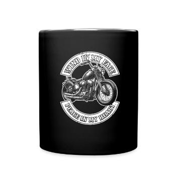 Motorrad Biker Moto Moto Thérapie - Mug uni - noir - Devant