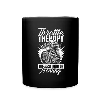 Motorrad Biker Moto Moto Thérapie - Mug uni - noir - Devant