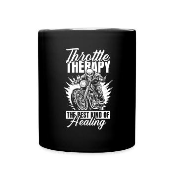 Motorrad Biker Moto Moto Thérapie - Mug uni - noir - Devant