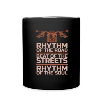 Moto Motard Motard - Mug uni - noir - Devant