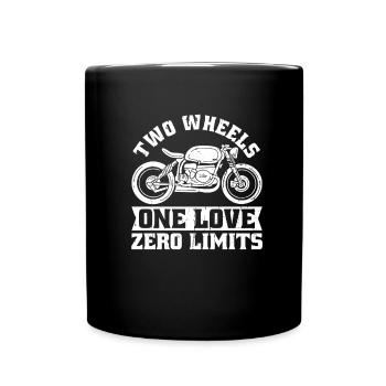 Moto Motard Motard - Mug uni - noir - Devant