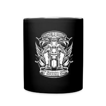 Moto Motard Motard - Mug uni - noir - Devant
