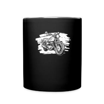 Moto Motard Motard - Mug uni - noir - Devant