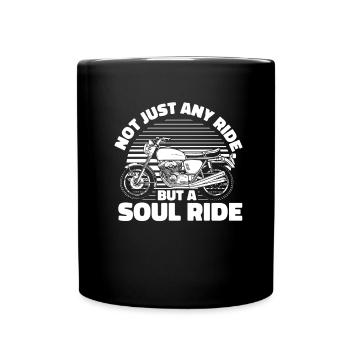 Moto Motard Motard - Mug uni - noir - Devant