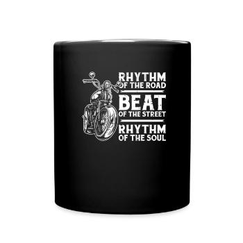 Moto Motard Motard - Mug uni - noir - Devant
