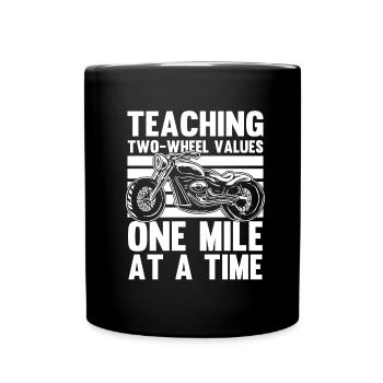 Motorrad Motard Moto Moto Papa - Mug uni - noir - Devant