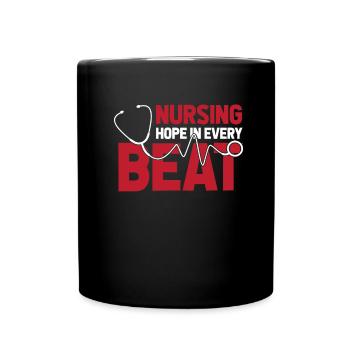 Nurse ECG - Full Colour Mug - black - Front