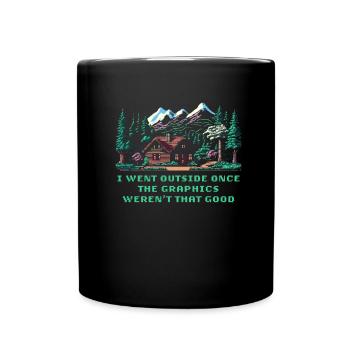 Gamer Gaming - Full Colour Mug - black - Front