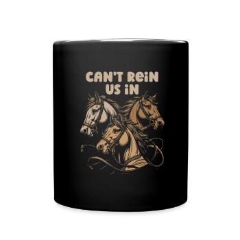 Horse Equestrian Sports - Full Colour Mug - black - Front