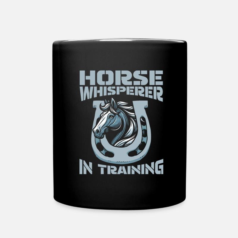 Cheval équestre cheval chuchoteur - Mug uni - noir