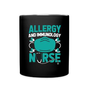 Krankenschwester Allergy And Immunology Nurse - Full Colour Mug - black - Front