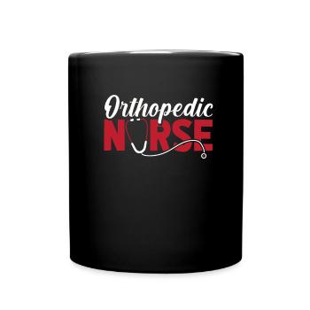 Infirmière Infirmière en orthopédie osseuse - Mug uni - noir - Devant