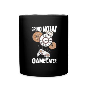 Gamer Gaming Time Clock - Full Colour Mug - black - Front