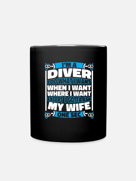 Plongeur Plongeur - Mug uni - noir