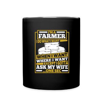 Farmer Farmer - Full Colour Mug - black - Front