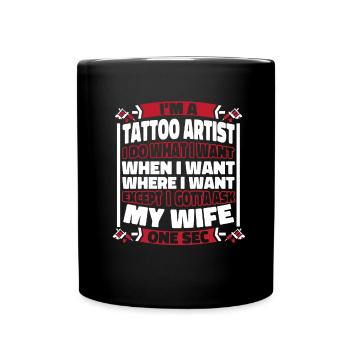 Tattoo Artist Tattoo - Full Colour Mug - black - Front