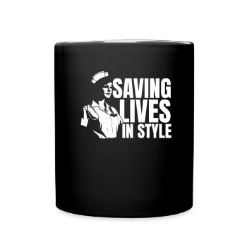 Nurse Fashion - Full Colour Mug - black - Front