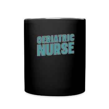 Infirmière gériatrique Krankenschwester - Mug uni - noir - Devant