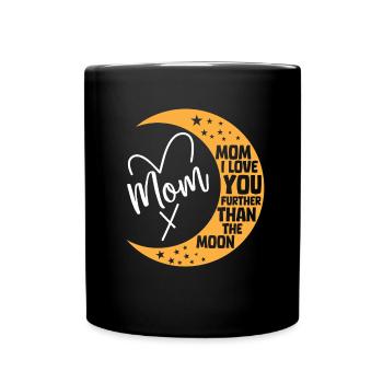 Lune Luna Amour Lune Maman - Mug uni - noir - Devant