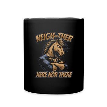 Horse Equestrian Sports - Full Colour Mug - black - Front