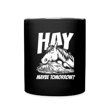 Horse Equestrian Sports - Full Colour Mug - black - Front